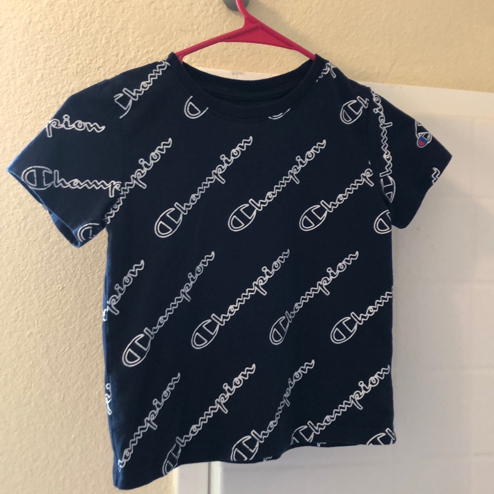 Champion T Shirt Navy Blue